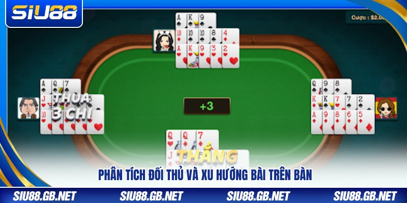 Đánh giá đối thủ và diễn biến bài trên bàn chơi